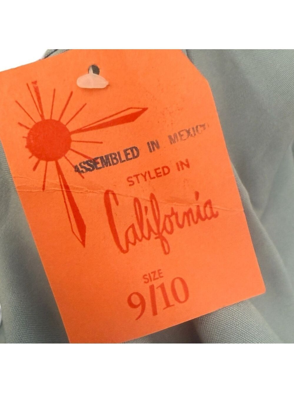 NWT Vintage British Canvas Styled In California Gray Skirt Size 9/10 - Picture 5 of 6